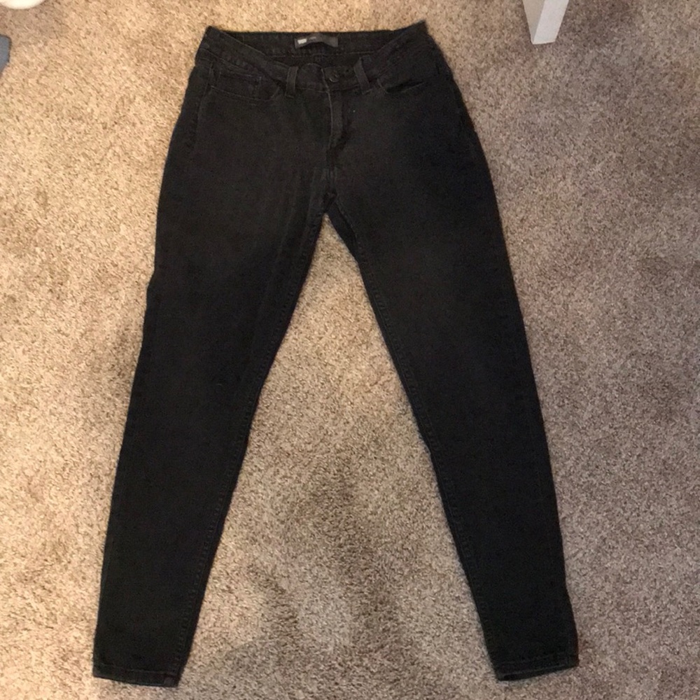 black levi “legging” skinny jeans